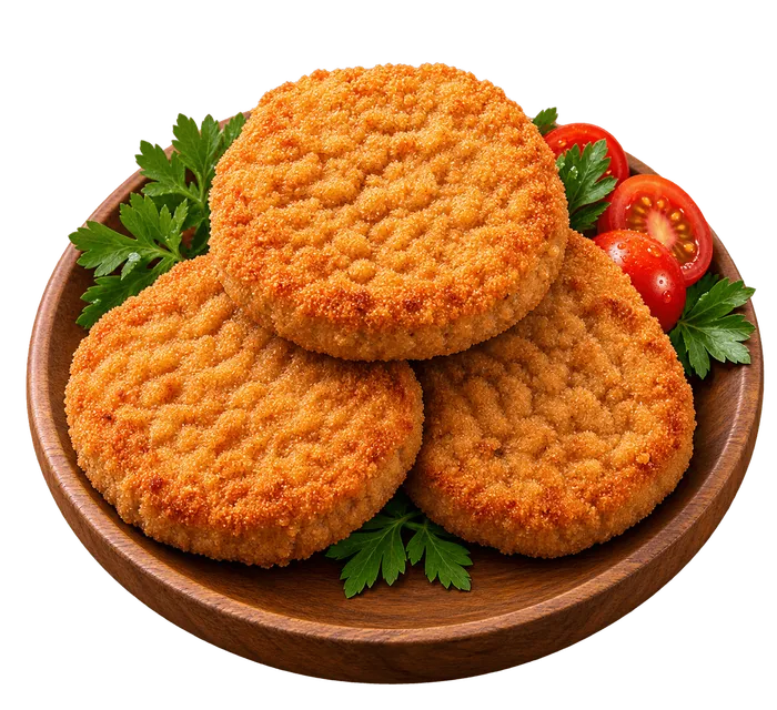 Milhamburguesas de pollo empanadas de FRIVOX