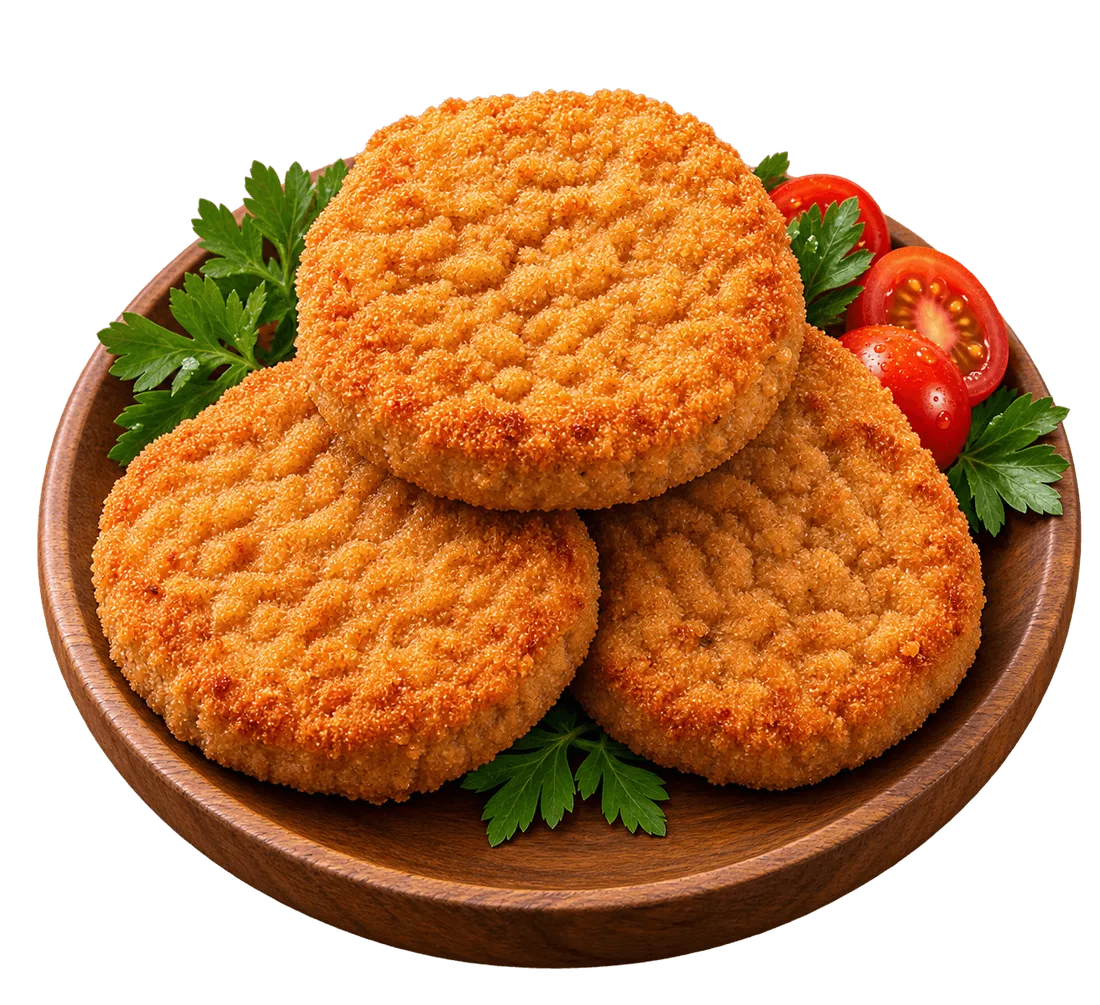 Milhamburguesas de FRIVOX empanadas, antes de cocinar